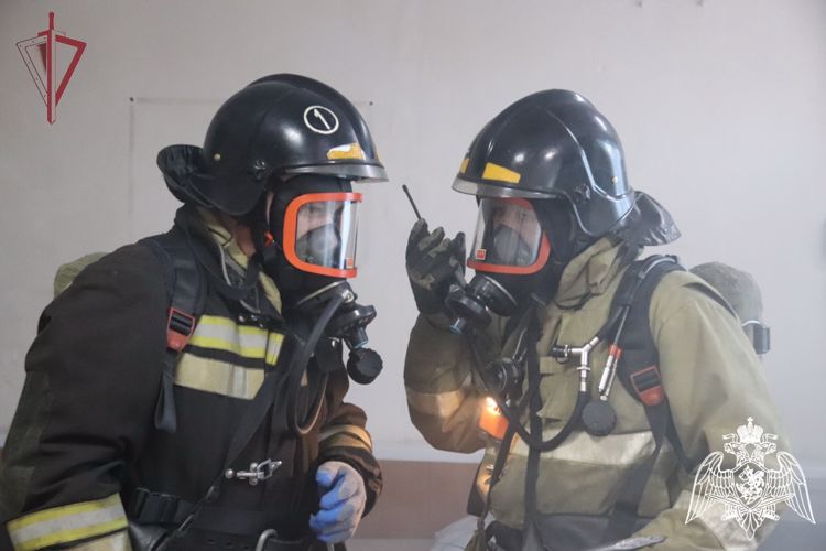 В Чите прошли совместные пожарно-тактические занятия Росгвардии и МЧС