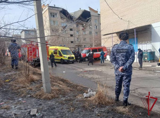 РОСГВАРДИЯ ОБЕСПЕЧИВАЕТ БЕЗОПАСНОСТЬ НА МЕСТЕ ВЗРЫВА ГАЗА В ЖИЛОМ ДОМЕ В ЗАБАЙКАЛЬСКОМ КРАЕ