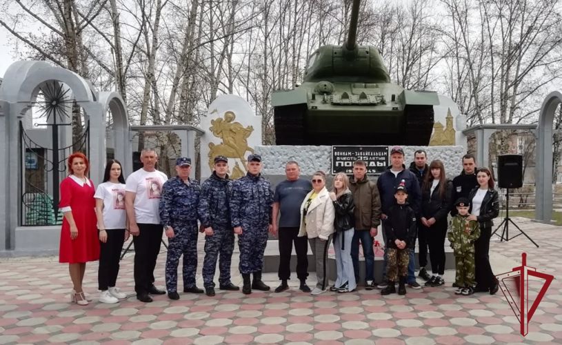 Более десятка патриотических мероприятий, посвященных Дню Победы, провели сотрудники вневедомственной охраны в Забайкальском крае