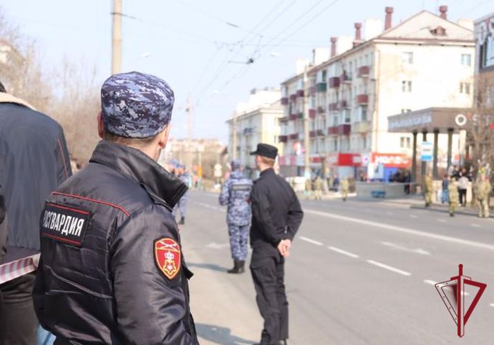 Сотрудники Росгвардии в Забайкалье обеспечили безопасность мероприятий, посвящённых дню победы