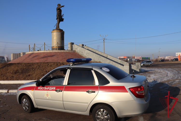 В Чите сотрудники Росгвардии задержали мужчину,  подозреваемого в краже
