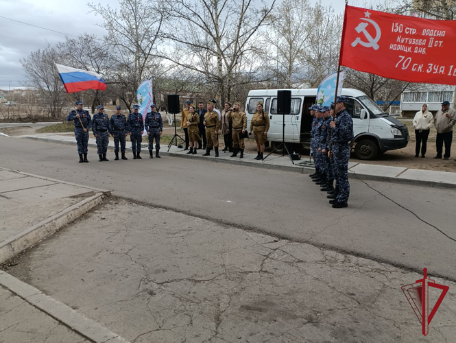 В Забайкалье сотрудники Росгвардии приняли участие в мероприятиях, посвященных 79-й годовщине Победы в Великой Отечественной войне 