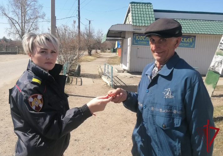 В Забайкалье сотрудники Росгвардии приняли участие в мероприятиях, посвященных 79-й годовщине Победы в Великой Отечественной войне 