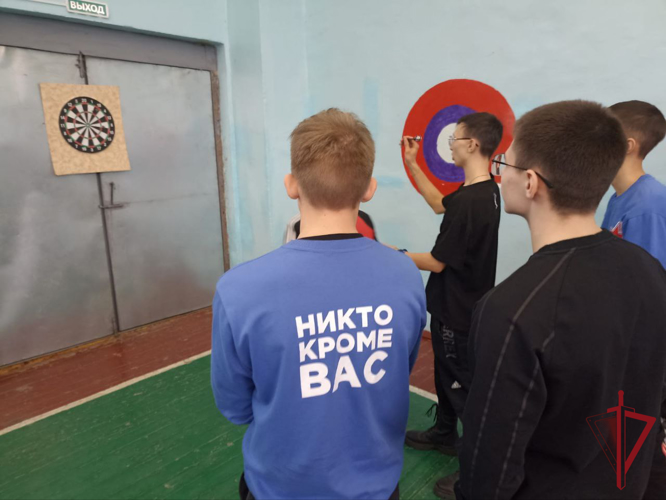 В Краснокаменске сотрудники Росгвардии  приняли участие в военно-спортивной игре  «Я - будущий призывник»