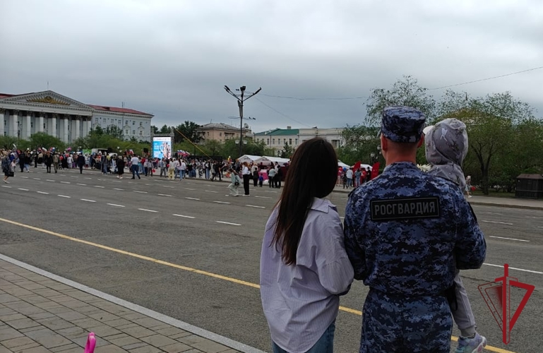Росгвардейцы и их близкие приняли участие в Параде семей в Чите