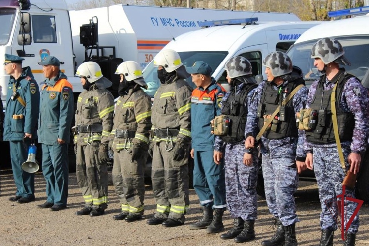 В Чите сотрудники Росгвардии приняли участие во всероссийской тренировке по гражданской обороне