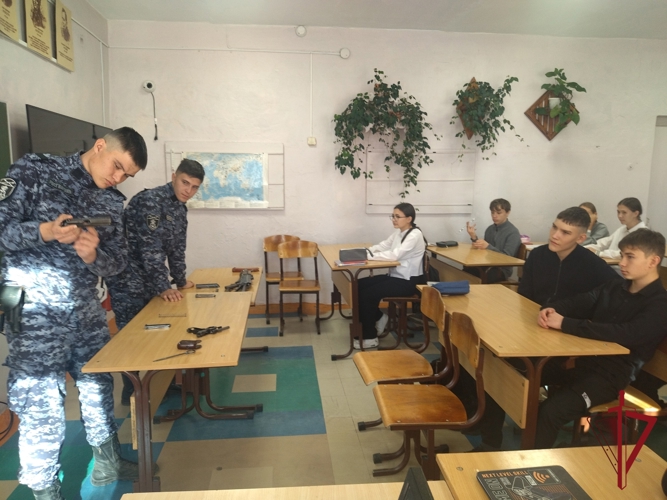 Шилкинские школьники узнали о службе в Росгвардии
