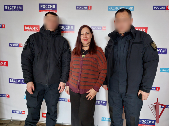  Представители спецназа Росгвардии побывали в студии «Радио России-Чита» накануне Дня защитника Отечества