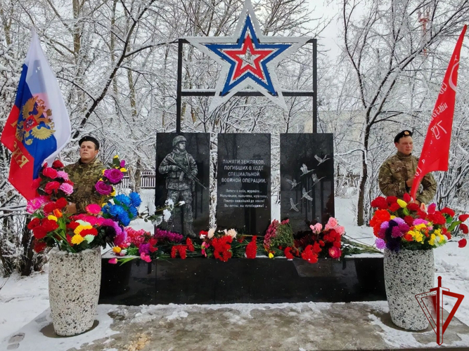 Имя росгвардейца - участника СВО - увековечили в Улетовском районе Забайкалья